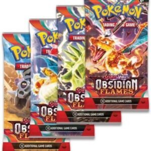 Pokemon - Booster Pack Lot - Obsidian Flames - x4 - Pack Artwork May Vary
