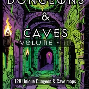 Dungeons & Caves Volume 3: Dungeon and cave maps for 5e or your favorite OSR and fantasy based RPG in full 8.5 x 11 inch size book. Essential for ... TTRPG such as 5e, Pathfinder, and Shadowdark.