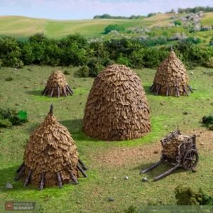 Haystacks DND Terrain for Dungeons and Dragons Terrain, D&D, Pathfinder, Warhammer 40k, Miniatures, D and D, Dungeons and Dragons Gifts, Dungeon Master