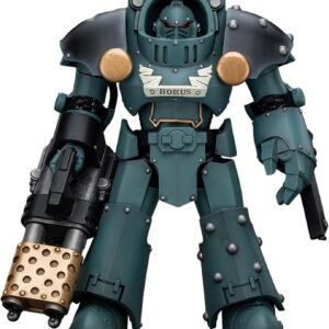 JOYTOY Warhammer 40k Horus Heresy, Sons of Horus Tartaros Terminator Squad Terminator with Heavy Flamer and Chainfist 1/18 Action Figure Collectible Model Gifts