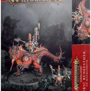 Games Workshop Warhammer AoS - Fyreslayers Runefather on Magmadroth
