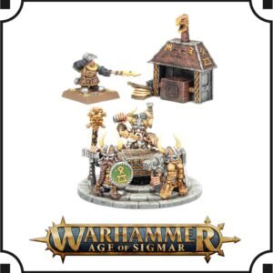 Games Workshop Warhammer Dwarfen Mountain Holds RUNELORD with Anvil of Doom 12 Metal Miniatures 12+