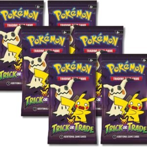 Pokemon 2023 Trick or Trade Mimikyu & Pikachu | 6 Mini Booster Packs