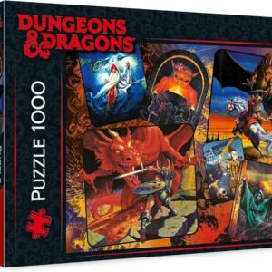 Trefl Dungeons & Dragons Prime 1000 Piece Jigsaw Puzzle The Origins of Dungeons & Dragons 27"x19" Puzzle for Fantasy and D&D Fans, DIY, Creative Fun, Puzzle for Adults and Children from 12 Years Old