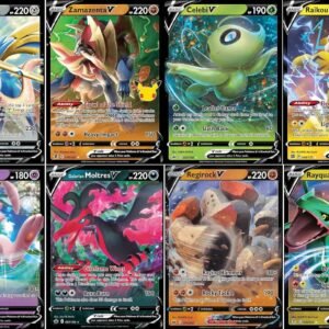 Pokemon V 5 Card Lot - Legendary & Mytical - Random Selection - Mew Rayquaza Victini