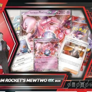 Pokemon TCG: Team Rocket’s Mewtwo ex Box - 4 Packs, Promos