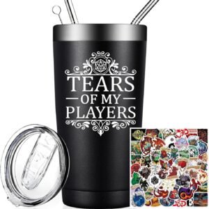 Dungeons and Dragons Gifts - Tears of My Players - Dungeon Master Christmas Birthday Gifts for Him Dnd Lovers - 20oz Dnd Tumbler