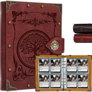 DUROTAN Card Binder 4-Pocket,Premium Trading Card Binder,Double Sided Pocket Collection Binder,Collector Album,Card Holder Holds 240 Cards for MTG,TCG,Yugioh,Game Cards