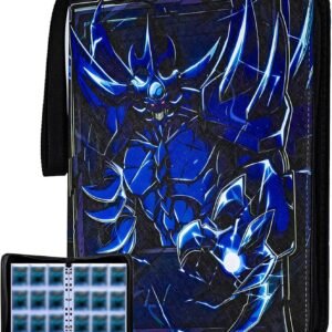 Card Binder for Y-G-O Trading Cards,990 Pockets Large Capacity 3-Ring Album,9-Pocket Floder Compatible with YuGiOh Cards and Other Standard Size Cards.