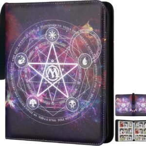 Card Binder for MTG Cards, 720 Pockets Sleeves with Premium Zipper, Double Sided Pockets Collector Album for TCG, Yugioh, Game Cards