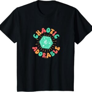 Dungeons & Dragons Chaotic Adorable Dragon Dice Youth Logo T-Shirt