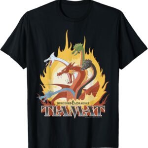 Dungeons & Dragons Tiamat Flames Portrait T-Shirt
